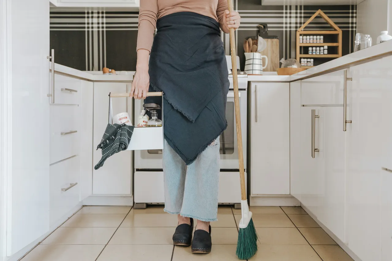 Cleaning a house