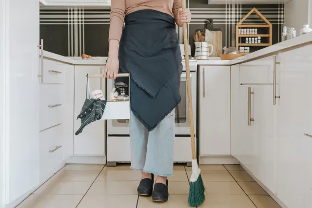 Cleaning a house